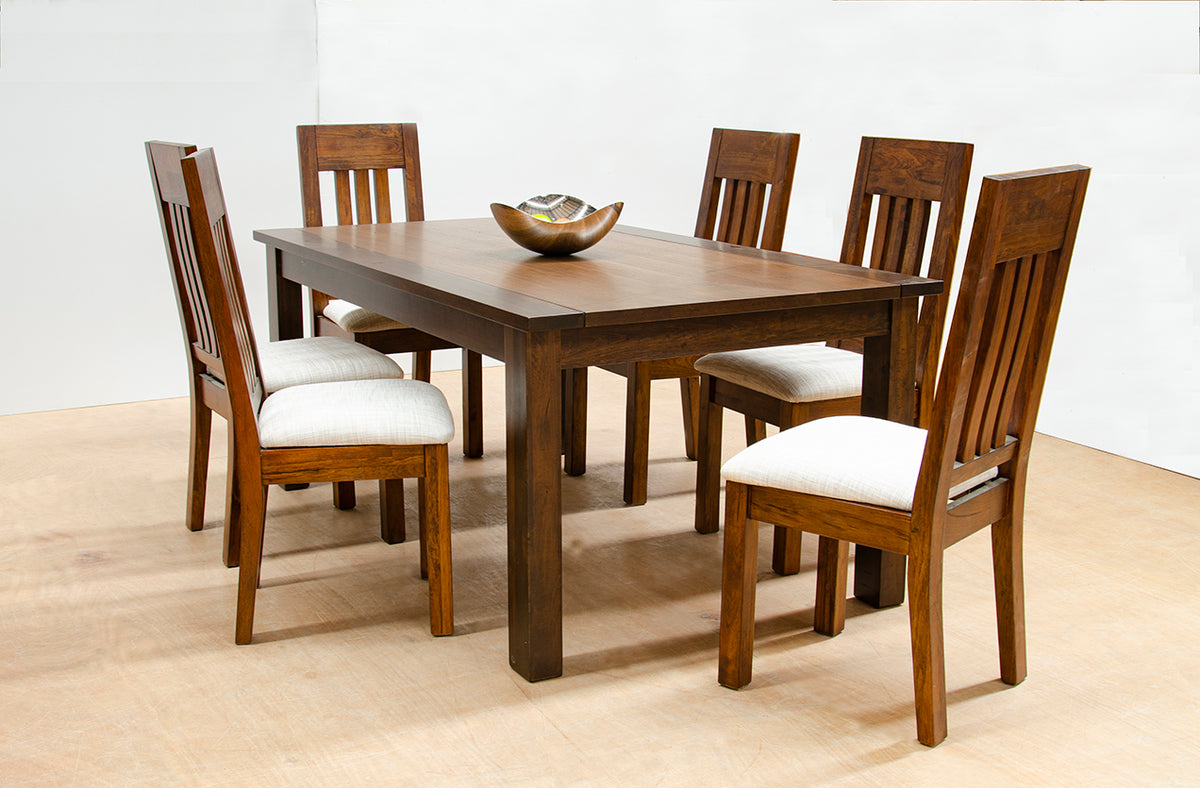 Marche 7pc Dining Set with Timber Chair