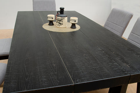 Black Pearl  7pc 1.8m Dining table set